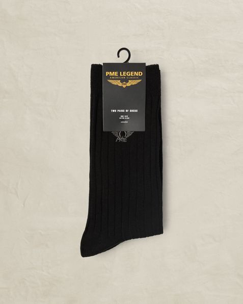 2-pack ribbed socks – Moonless Night – Socks | PME LEGEND
