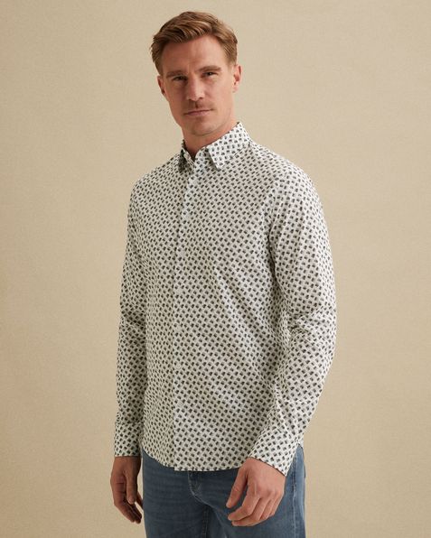 Hemd aus Popeline mit Stretch – Snow White – Casual-Hemden | VANGUARD