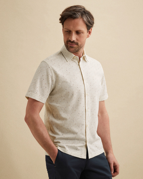 Shirt with allover print and short sleeves – Snow White – Dress shirts | VANGUARD