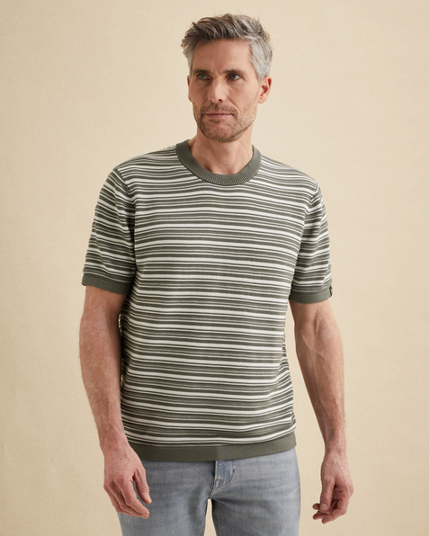 T-shirt in cotton/modal with texture – Weeping Willow – T-shirts | VANGUARD