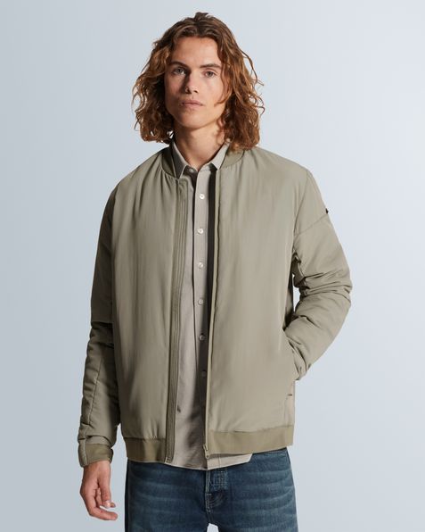 Bomber jacket with zipper closure – Brown – Zomerjassen | CAST IRON