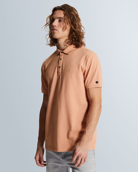 Polo shirt in piqué with stretch – Mellow Rose – Polo's | CAST IRON