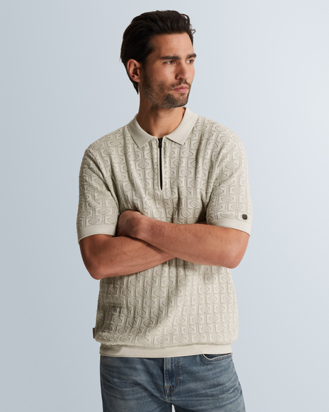 Polo shirt in cotton/modal – Grey Comfort Denim – Polo shirts | CAST IRON