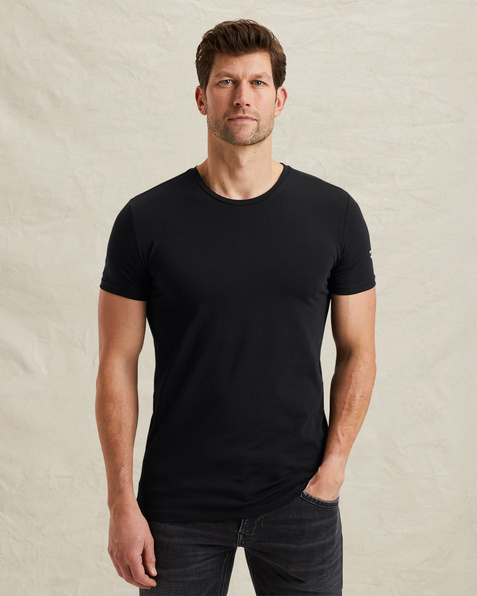 2-pack basic T-shirts with crew neck – Moonless Night – Underwear | PME LEGEND