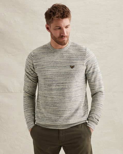 Pullover with allover texture – Castle Wall – Pullovers | PME LEGEND