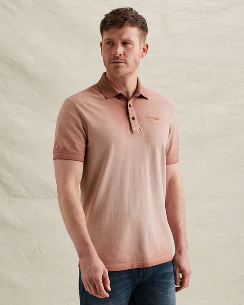 Polo shirt in piqué with flight pocket – Mellow Rose – Polo shirts | PME LEGEND