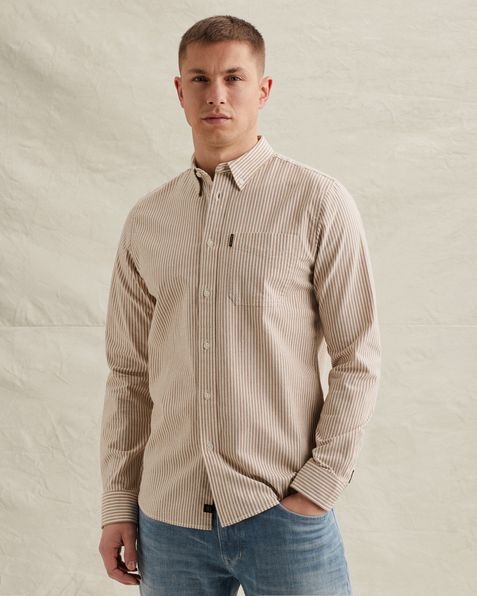 Oxford shirt with stripe pattern – Pumpkin Spice – Casual shirts | PME LEGEND