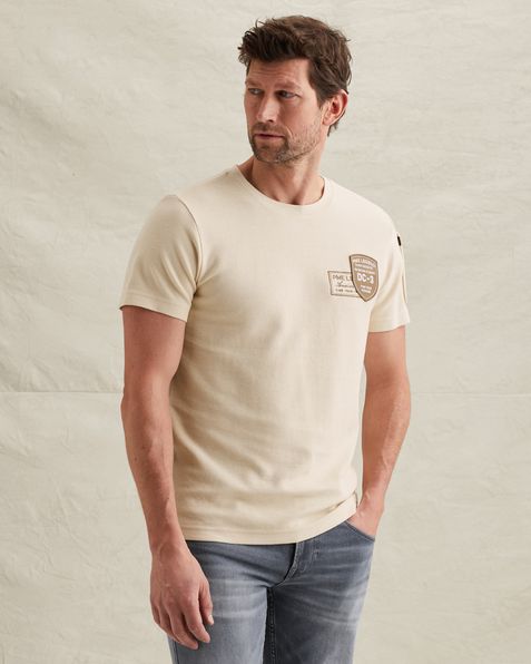 T-shirt with artwork and flight pocket – Castle Wall – T-shirts | PME LEGEND