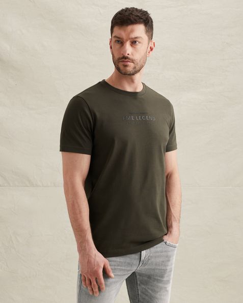 T-shirt with artwork and stitching details – Elmwood – T-shirts | PME LEGEND