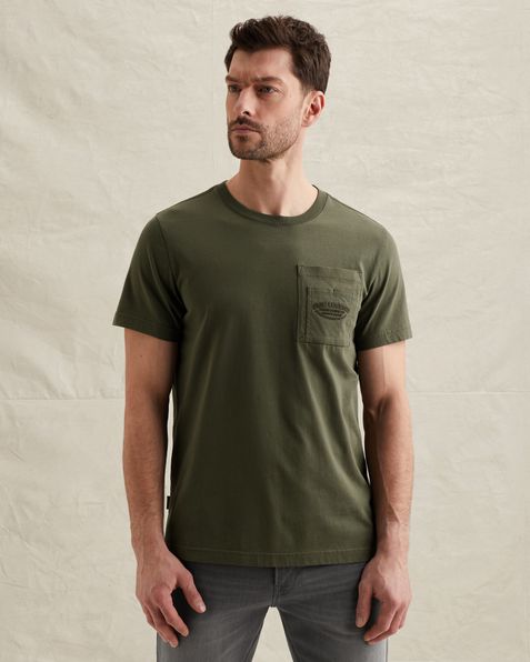 T-shirt with artwork on the chest pocket – Elmwood – T-shirts | PME LEGEND
