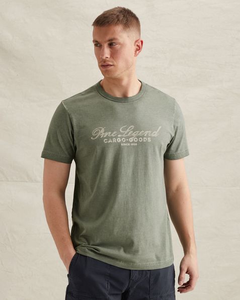 T-shirt in jersey with rugged artwork on the chest – Weeping Willow – T-shirts | PME LEGEND