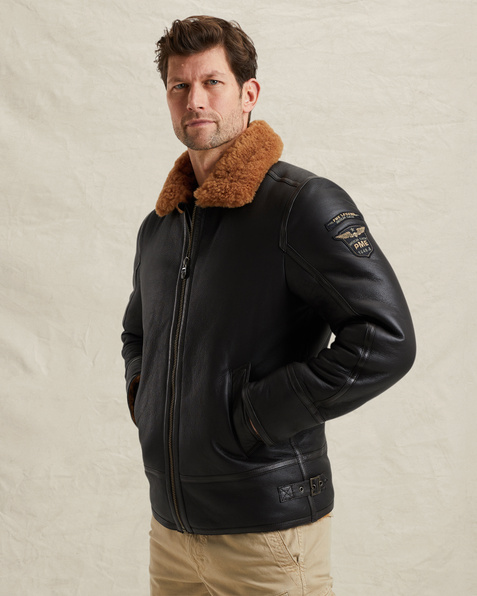 Lammy sheepskin jacket – Brown – Leather jackets | PME LEGEND
