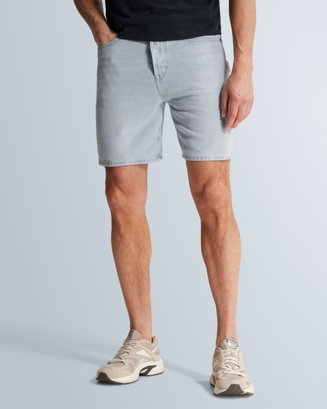 Steeper relaxed fit shorts – Grey Comfort Denim – Shorts | CAST IRON