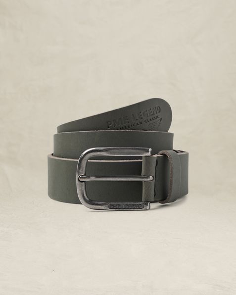 Leather Belt – Grey Comfort Denim – Belts | PME LEGEND