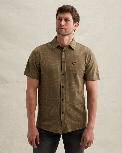 Chemise avec imprimé intégral et manches courtes – Weeping Willow – Chemises décontractées | PME LEGEND