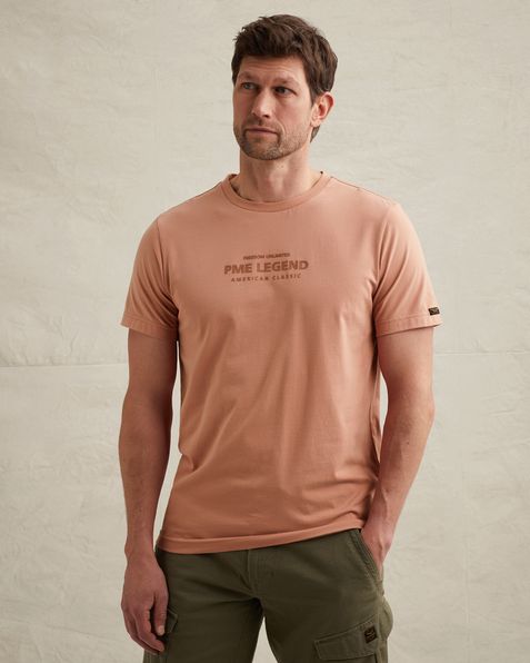 T-shirt in cotton jersey with artwork – Mellow Rose – T-shirts | PME LEGEND