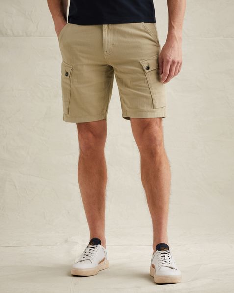 Shorts van twill met garment-dye wassing – Castle Wall – Shorts | PME LEGEND
