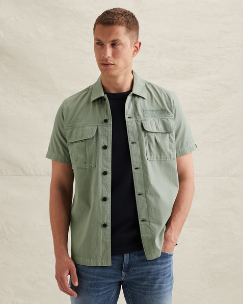 Shirt with short sleeves and chest pockets – Weeping Willow – Casual shirts | PME LEGEND