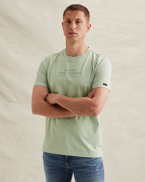 T-shirt in cotton jersey with artwork – Weeping Willow – T-shirts | PME LEGEND