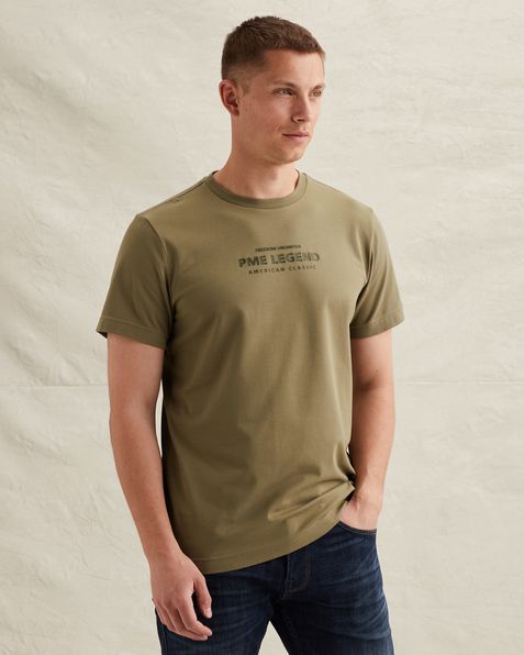 T-shirt in a cotton blend with artwork – Weeping Willow – T-shirts | PME LEGEND