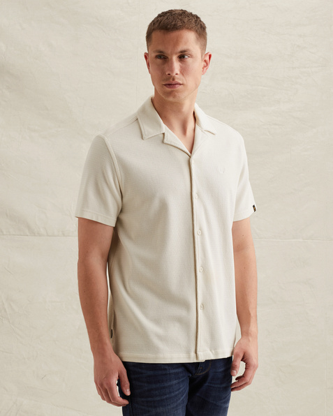 Shirt with short sleeves in jersey – Snow White – Casual shirts | PME LEGEND