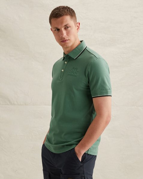 Polo shirt in piqué with artwork – Weeping Willow – Polo shirts | PME LEGEND