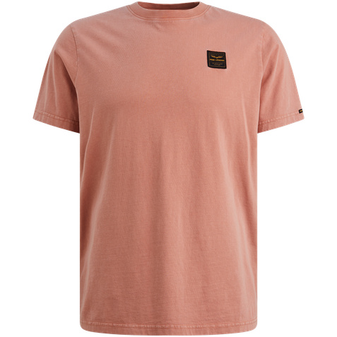 T-shirt with badge and a garment-dye wash – Mellow Rose – T-shirts | PME LEGEND