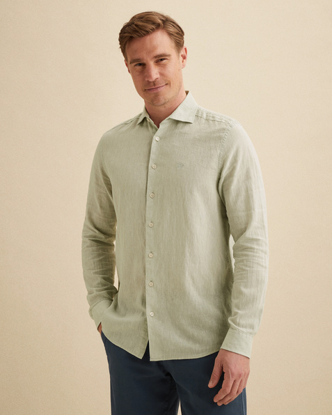 Shirt in linen blend – Black Indigo – Casual shirts | VANGUARD