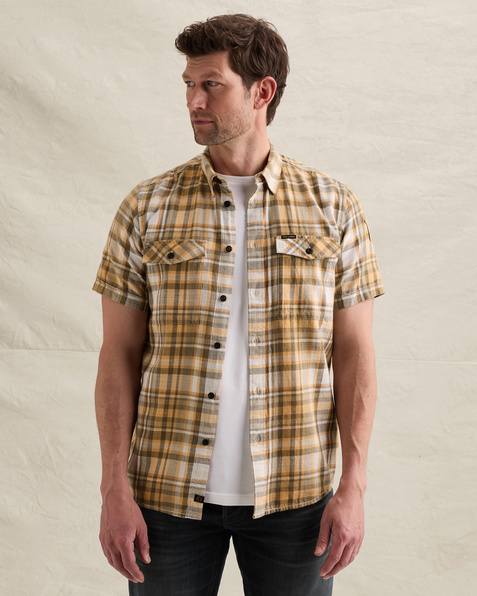 Chemise avec poches poitrine et manches courtes – Pumpkin Spice – Chemises décontractées | PME LEGEND