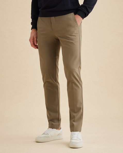 V12 slim fit chino – Coriander – Chino's | VANGUARD