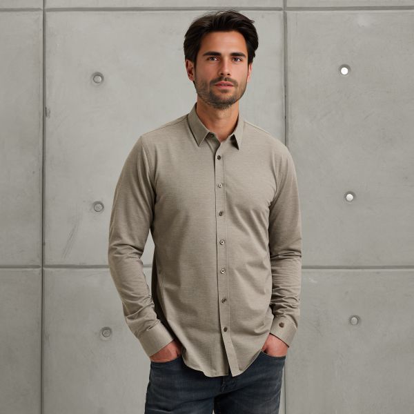 Shirt in jersey – Brown – Shirts | CAST IRON