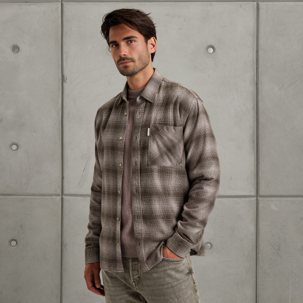 Shirt with check pattern – Burnshed Lilac – Shirts | CAST IRON
