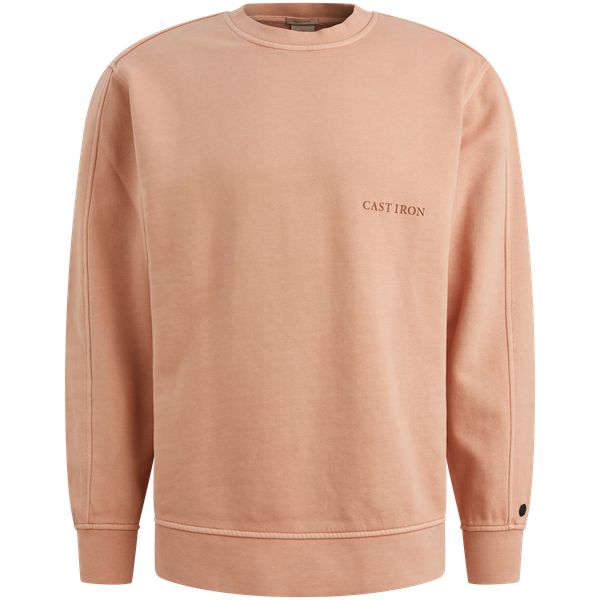 Sweatshirt with off-placed logo and crewneck – Mellow Rose – Sweatshirts | CAST IRON