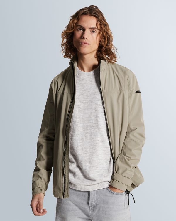 Softshell jas met hoge kraag – Brown – Zomerjassen | CAST IRON