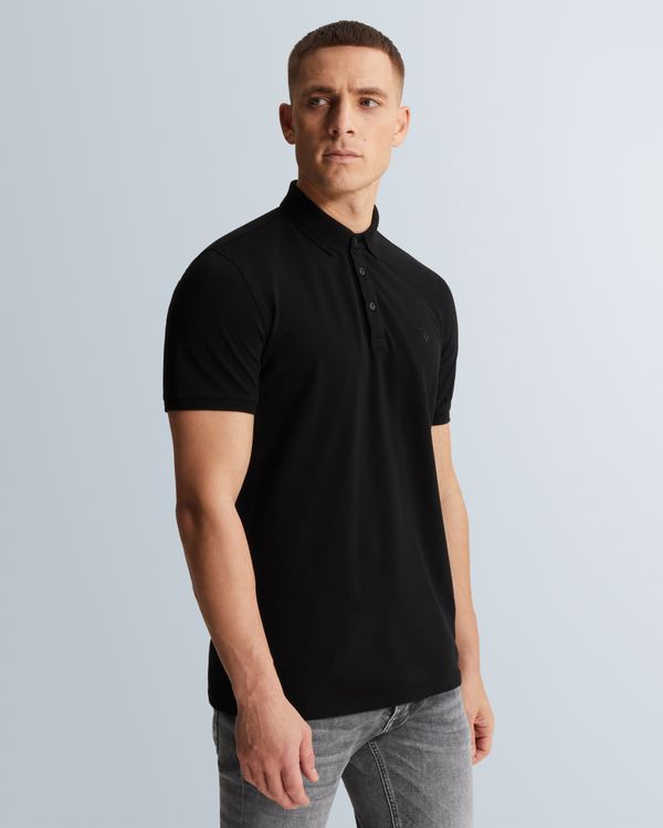 Polo shirt in cotton with stretch – Moonless Night – Polo shirts | CAST IRON