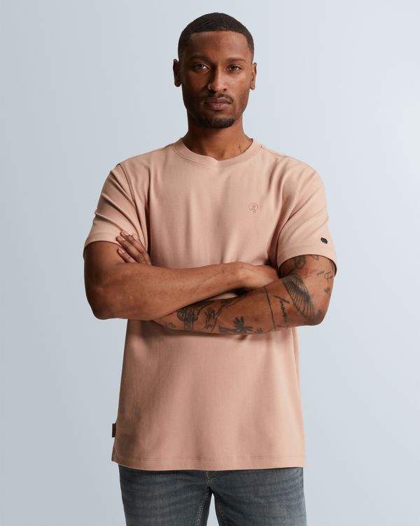 T-shirt van interlock jersey met ronde hals – Mellow Rose – T-shirts | CAST IRON