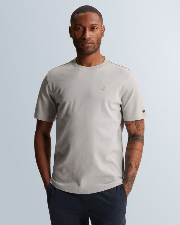 T-shirt van interlock jersey – Grey Comfort Denim – T-shirts | CAST IRON