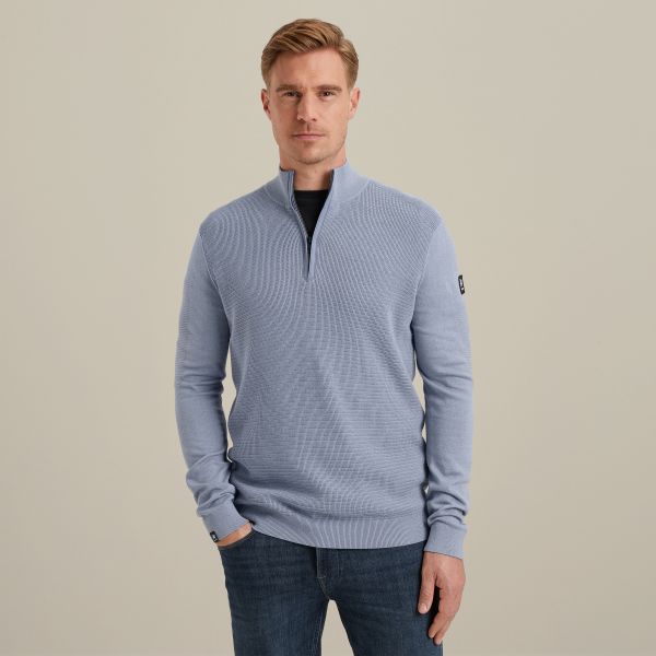Pullover in cotton/modal – Black Indigo – Pullovers | VANGUARD