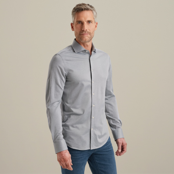 Elevated Knit Shirt – Black Indigo – Shirts | VANGUARD