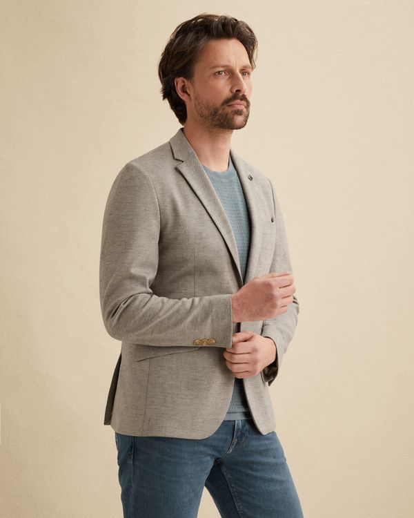 Scura blazer met structuur – Brown – Blazers | VANGUARD