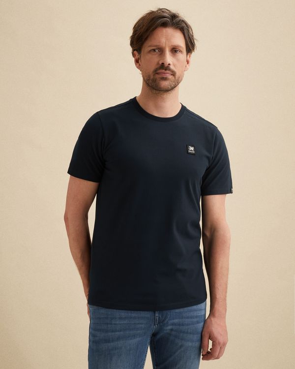 T-shirt with badge – Black Indigo – T-shirts | VANGUARD