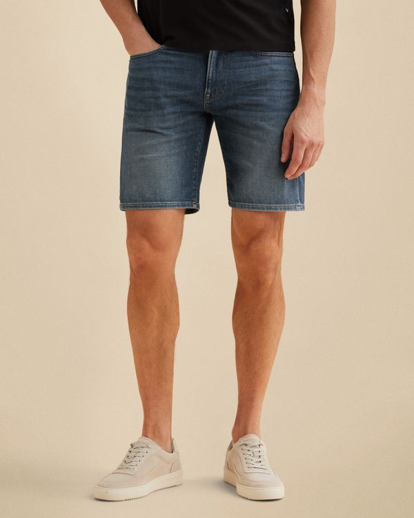 V40 straight fit shorts – Black Indigo – Shorts | VANGUARD