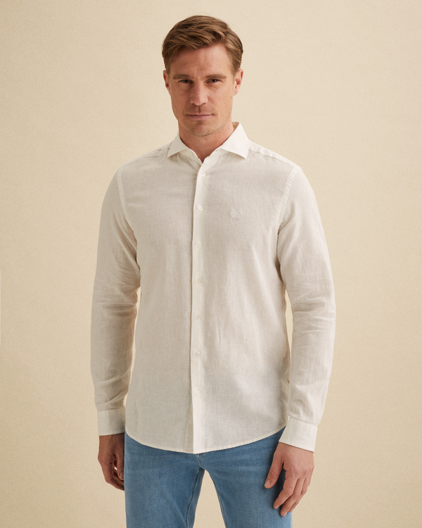 Overhemd van een linnenblend – Snow White – Casual overhemden | VANGUARD