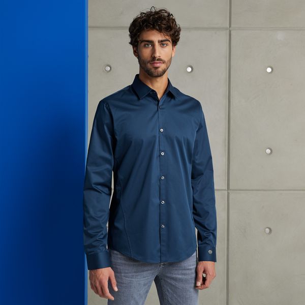 Cast iron cobra shirt – Black Indigo – Smart casual overhemden | CAST IRON