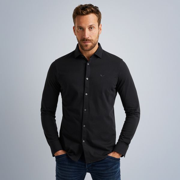 Overhemd van katoenen jersey – Moonless Night – Smart casual overhemden | PME LEGEND