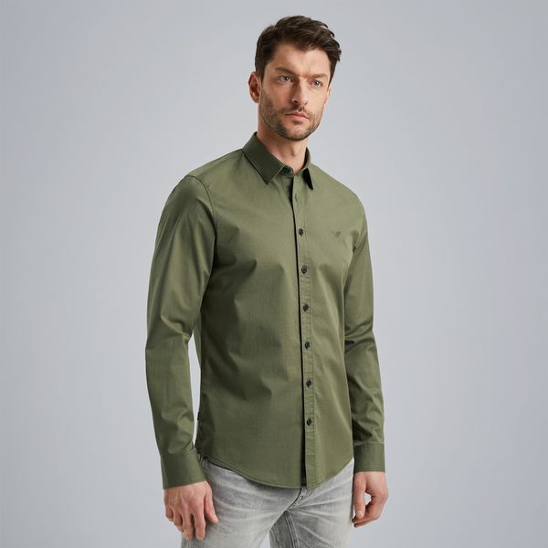Overhemd van katoenen twill – Weeping Willow – Smart casual overhemden | PME LEGEND