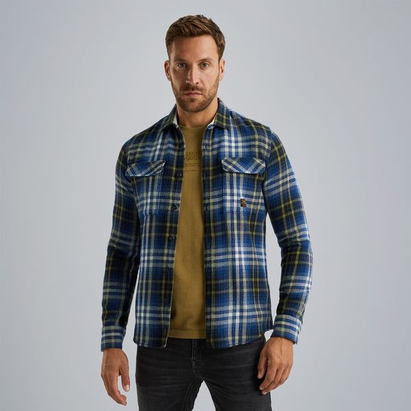 Shirt jacket met ruitpatroon – Black Indigo – Casual overhemden | PME LEGEND