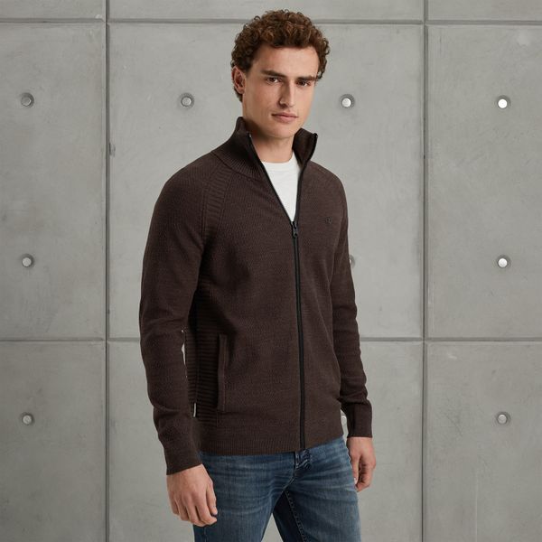 Vest met ritssluiting – Brown – Vesten | CAST IRON