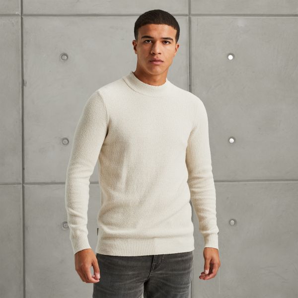 Trui van een katoenblend – Grey Comfort Denim – Truien | CAST IRON