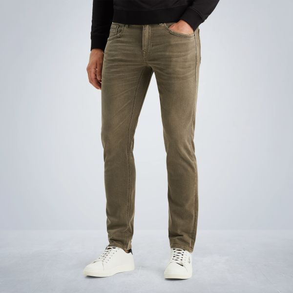 Tailwheel slim fit pants in colored denim – Weeping Willow – Pants & shorts | PME LEGEND